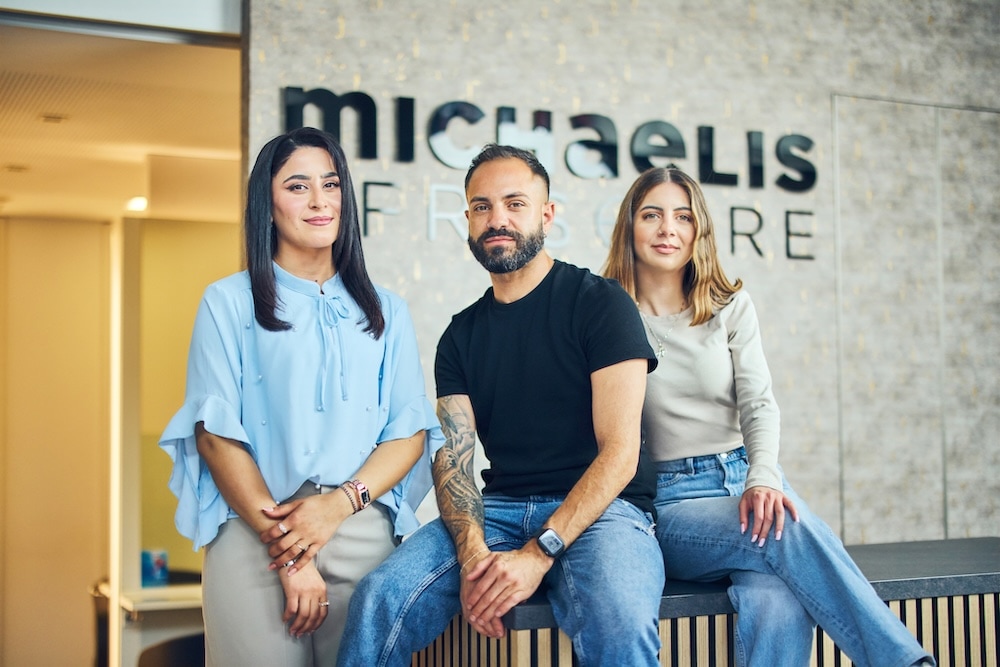 Das Team von Michaelis Friseure im Salon in Köln.
Foto: Teresa Rothwangl